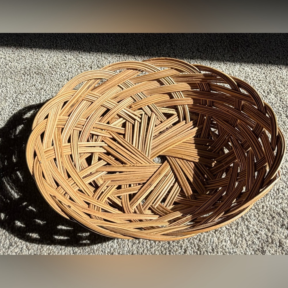 1980’s Oval Wicker Basket